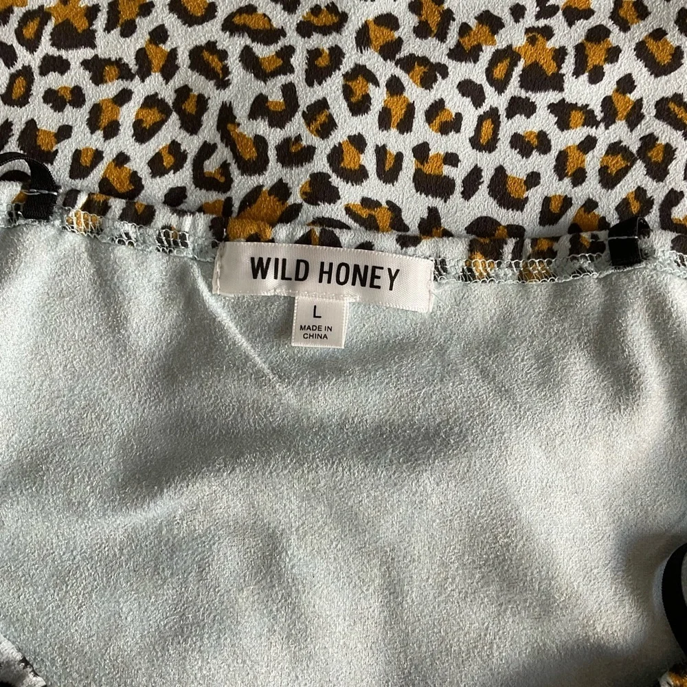 Wild Honey Mini Dress Size Leopard Print Faux Suede Fitted Y2K Dress Size Sm - Picture 7 of 9